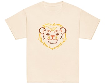 Lion graphic tee for kids, animal t-shirt for kids