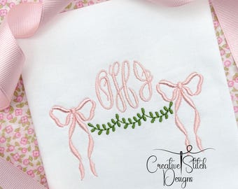 Motif de broderie Machine héritage noeud et vigne par Creative Stitch Designs, broderie vintage
