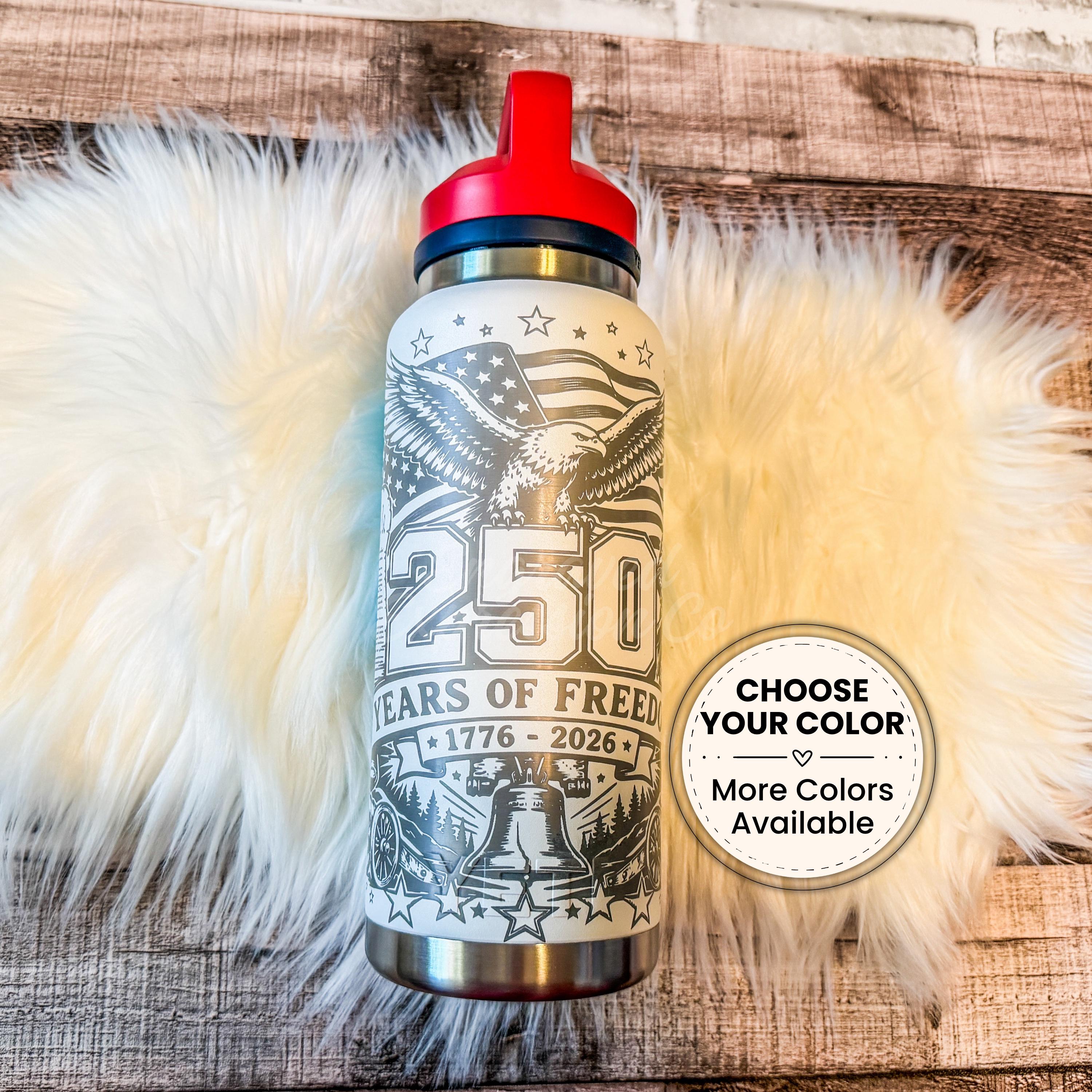 【アメリカ建国250周年/限定】 YETI イエティ26oz Rambler ② 250th Anniversary Engraved YETI Rambler 36 Oz Chug Bottle, Limited