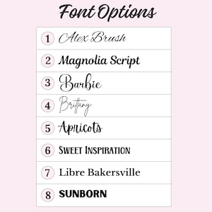 Font options