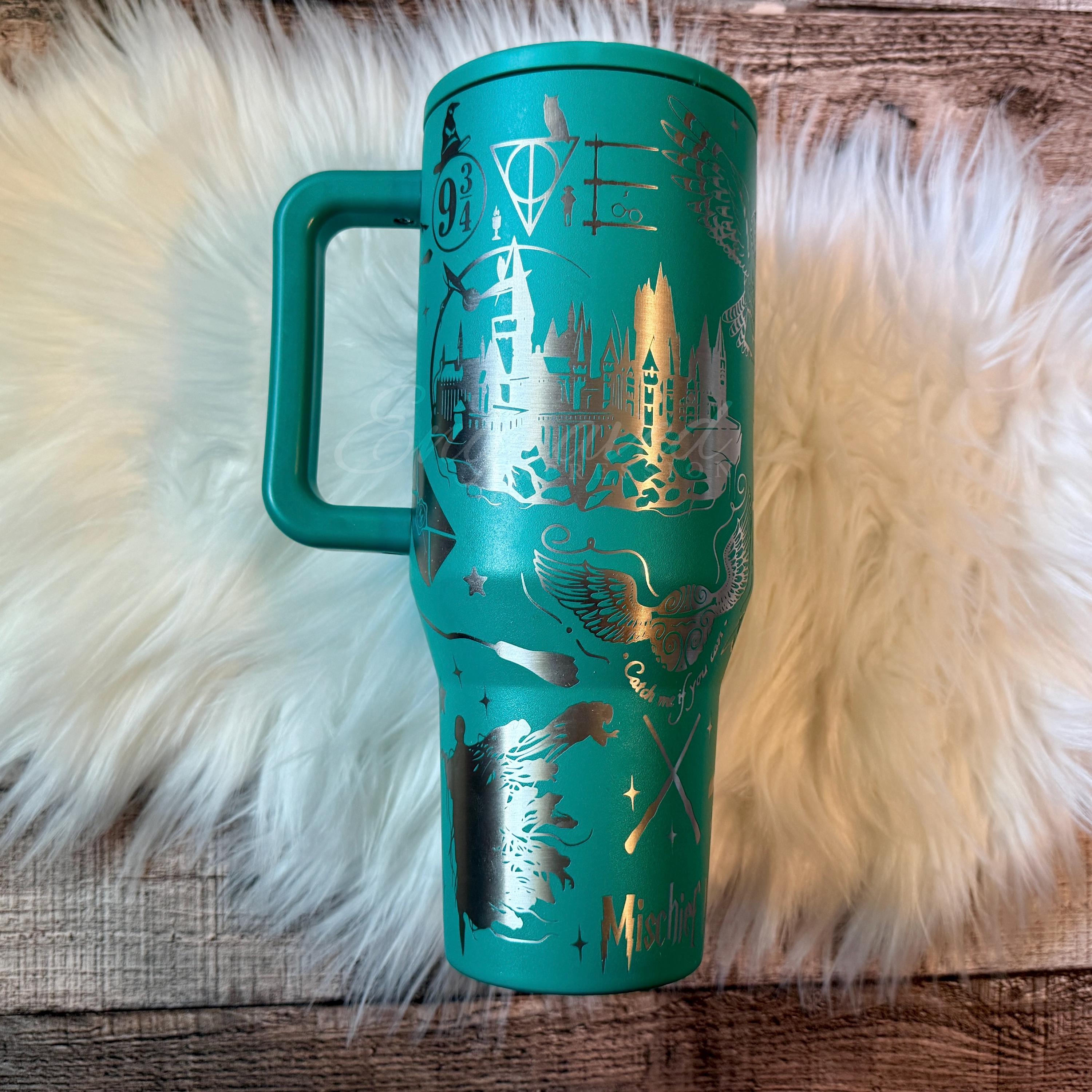 Engraved Wizard Hydrojug Traveler: Kelly Green 40 Oz Tumbler - Etsy