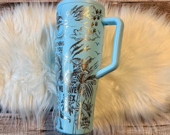 Engraved Dinosaur Tumbler, 40oz Glacier Travel Cup, T-Rex Raptor Tumbler, Prehistoric Full Wrap Cup, Dinosaur Lover Gift