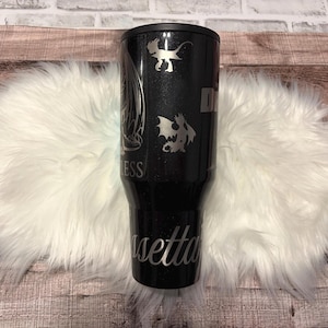 Spellbound HydroJug Traveler 40oz Engraved Dragon Tumbler, Personalized Fantasy Dragon Cup, Limited Edition Gift for Her or Him bild 3