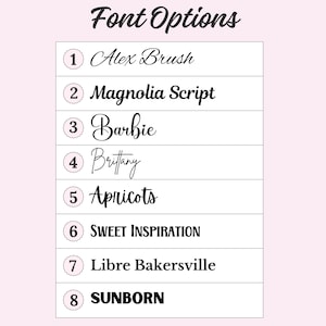 Font options