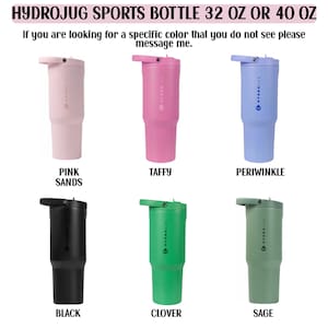 Engraved Owala Sleek Floral Water Bottle | Rose and Larkspur Flower Wrap | Personalized Owala Gift for Her | Custom Floral Owala Sway Bottle image 8