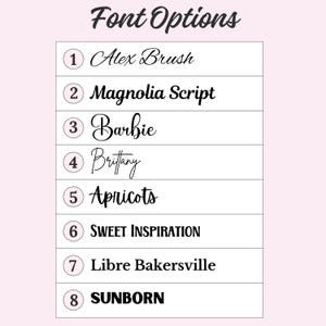 Font options