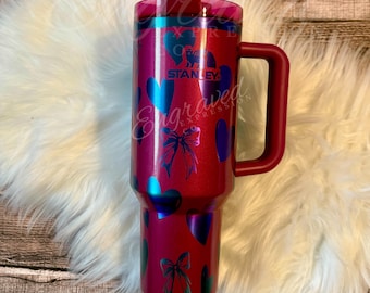 Engraved Stanley Tumbler Berry Truffle Stanley Quencher Limited Edition Berry Truffle Custom Stanley Cup Personalized Stanley