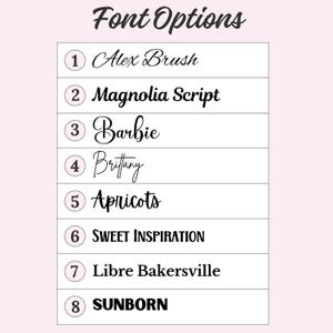 Font options