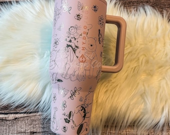 Laser Engraved HydroJug Pink Sands | Personalized Cute Theme Tumbler | Laser HydroJug Gift for Her | Kitchen Homeware