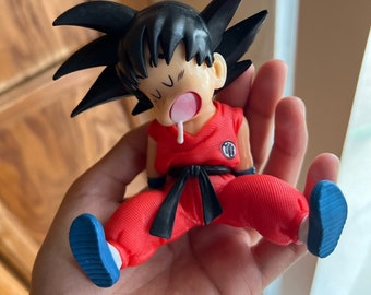 Dragon Ball Z Goku Figurine, PVC, Sitting Sleep Pose,  Perfect Car Accessory