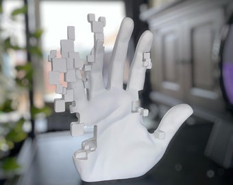 Artistic White Hand Body Statue, Abstract Sculptures , Modern White Artistic Hand Body Sculpture - Home Decor, Living Room, Library