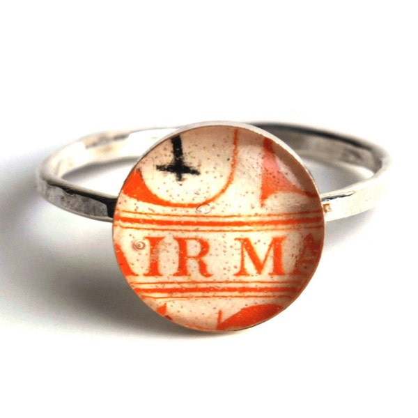 American Postage Stamp Ring - Size 6