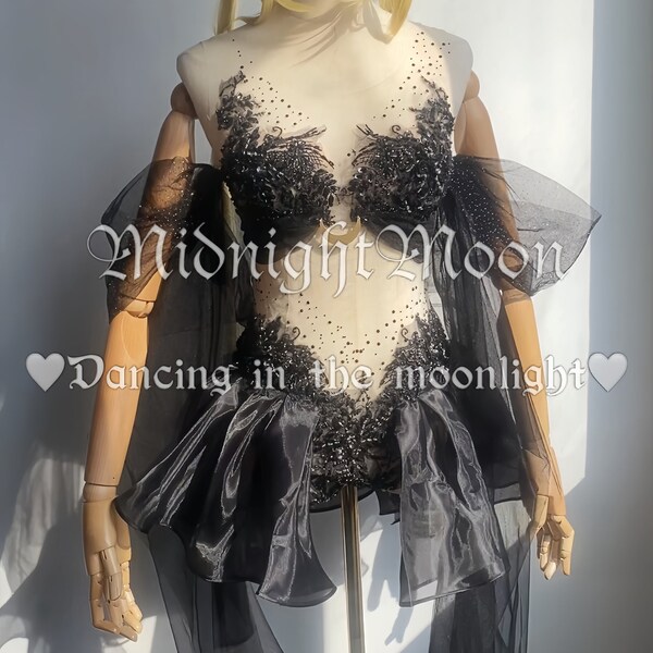 Moonlight Black, Rave Outfit, Festival Clothing, EDM, Rave Bae, Festival wear, Festival Outfit