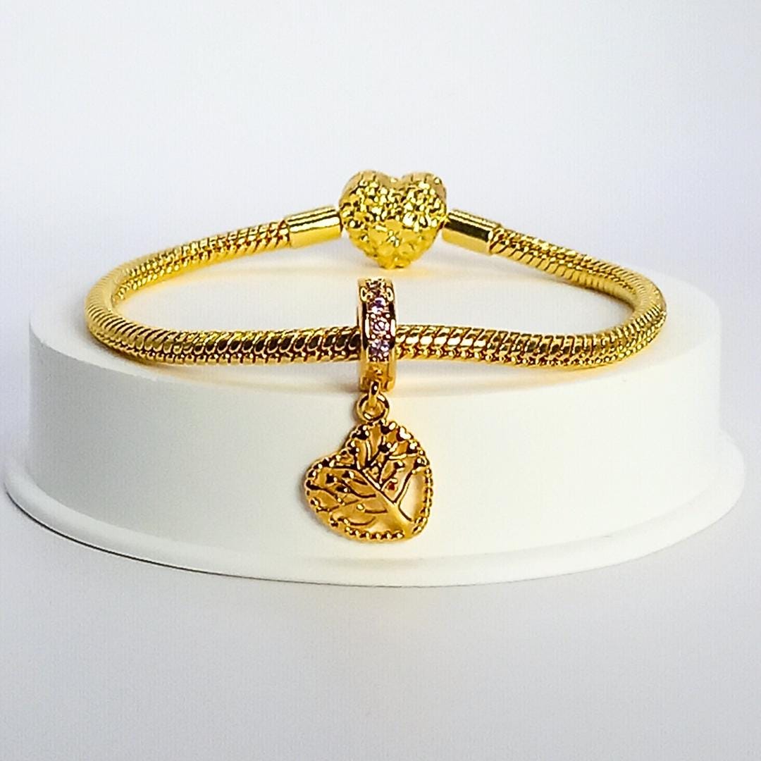 ブレスレット 星型·八ート PANDORA ローズゴールド