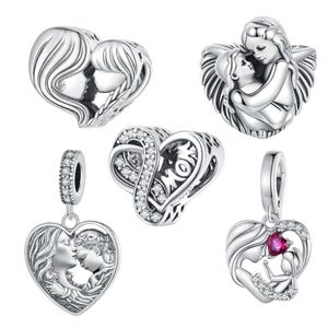 Mutter Tochter Charms passend für Pandora Armband 925 Sterling Silber Charm Sea Charm Schmuck Geschenk für sie KAUFEN 3 GET 66% SALE