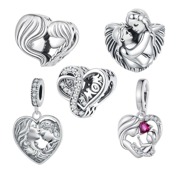 Parmuz 925 Sterling Zilveren Bedel voor Armband Ketting Hanger Liefde Parmuz 925 Sterling Zilveren Bedel voor Armband Ketting Hanger Liefde