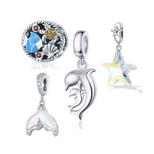 Silver Sea Life Charms fits Pandora Bracelet 925 Sterling Silver Charm Jewellery gift for her BUY 3 GET 65% OFF