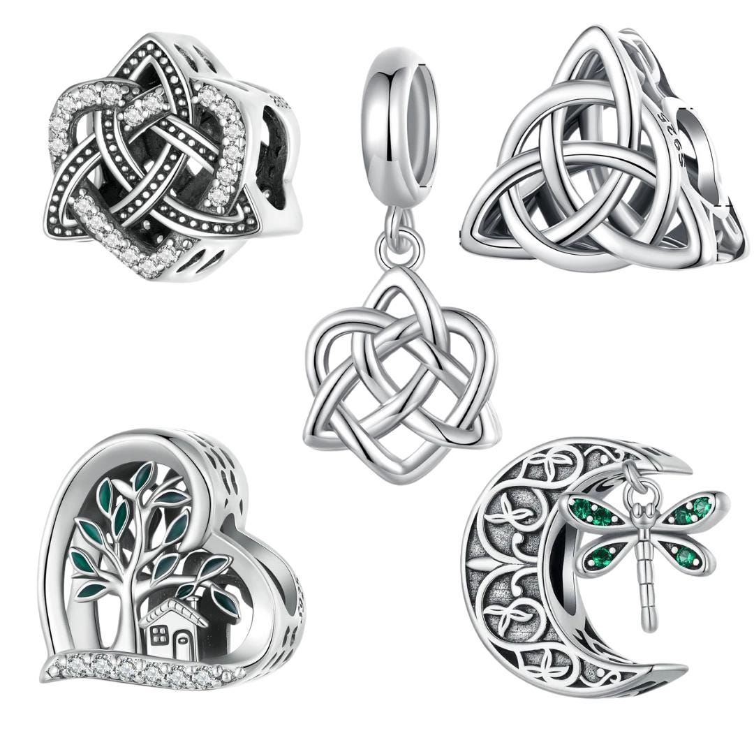 Eusense Albero della Vita Ciondoli per Braccialetti Perlina in Argento 925 Perlina in Argento 925 Regalo per Donne Signore Ragazze