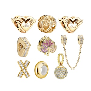 Pandora チャームセット 14kゴールド Pandora 14K & Diamond Golden Radiance Freesia Charm 750803D