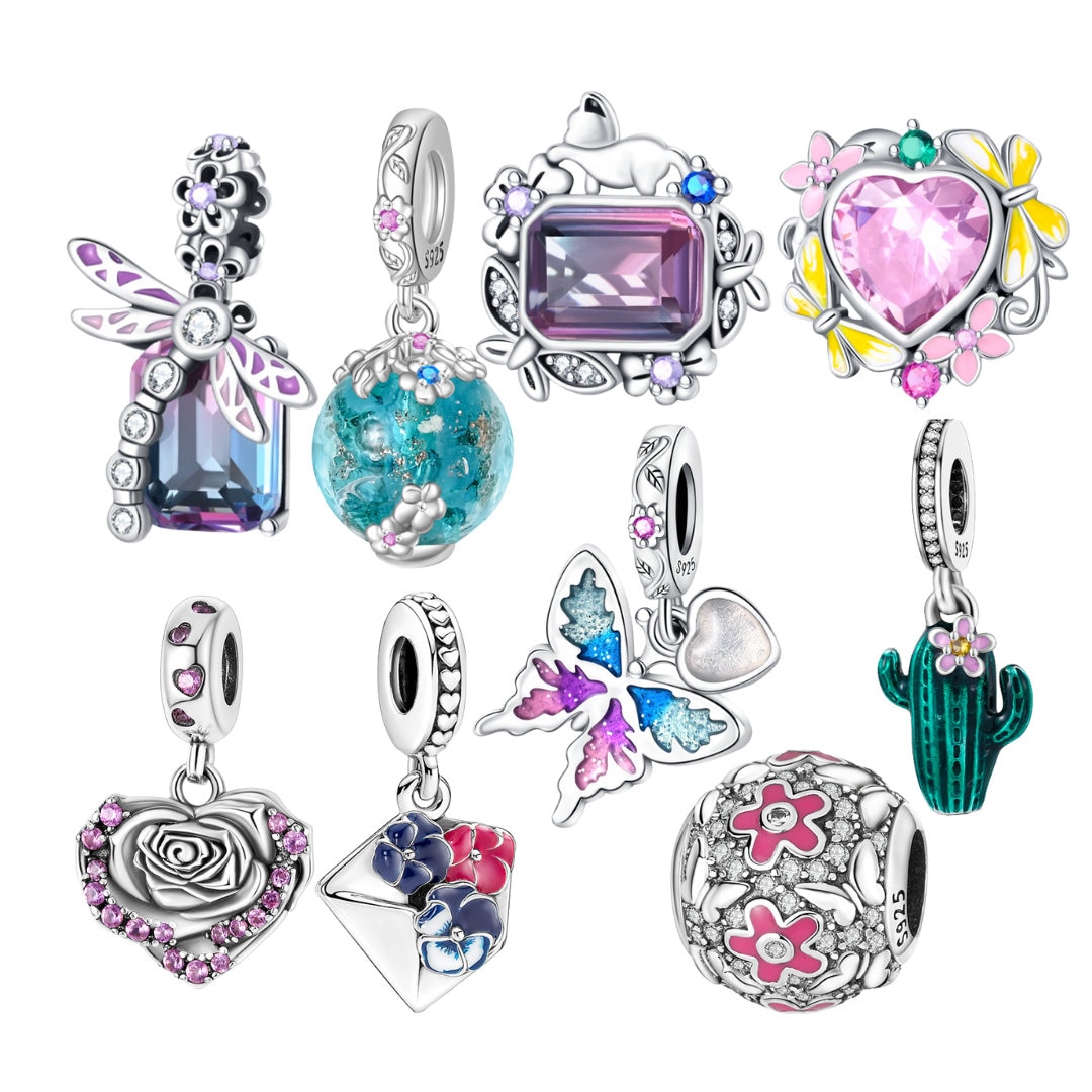 Colourful 925 Sterling Silver Charms Fits Pandora Bracelet BUY 3 GET 66 OFF Etsy