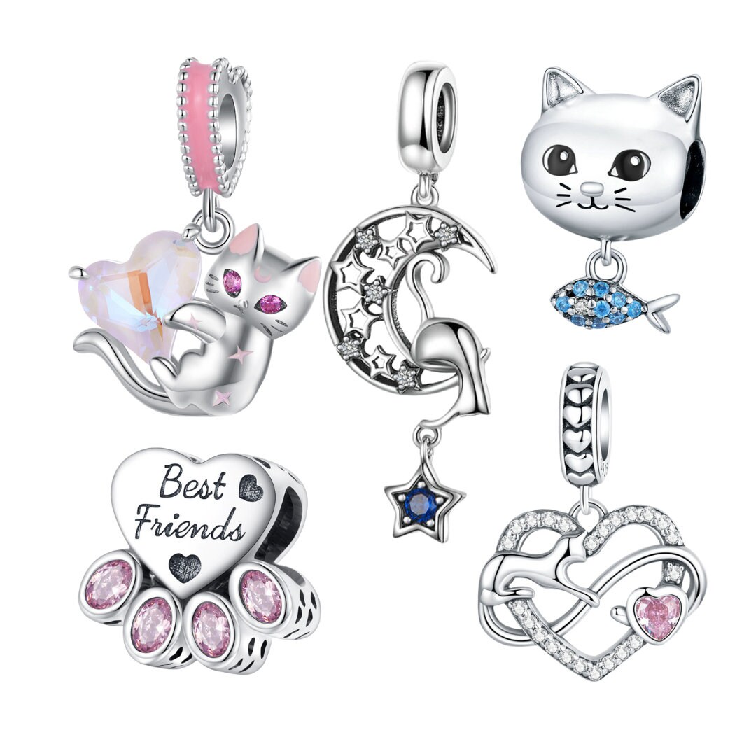 10 pezzi di ciondolo a forma di gatto in smalto placcato oro, simpatico ciondolo a forma di gatto per fai da te, bracciale, collana, orecchini, gioielli, accessori artigianali - Italia