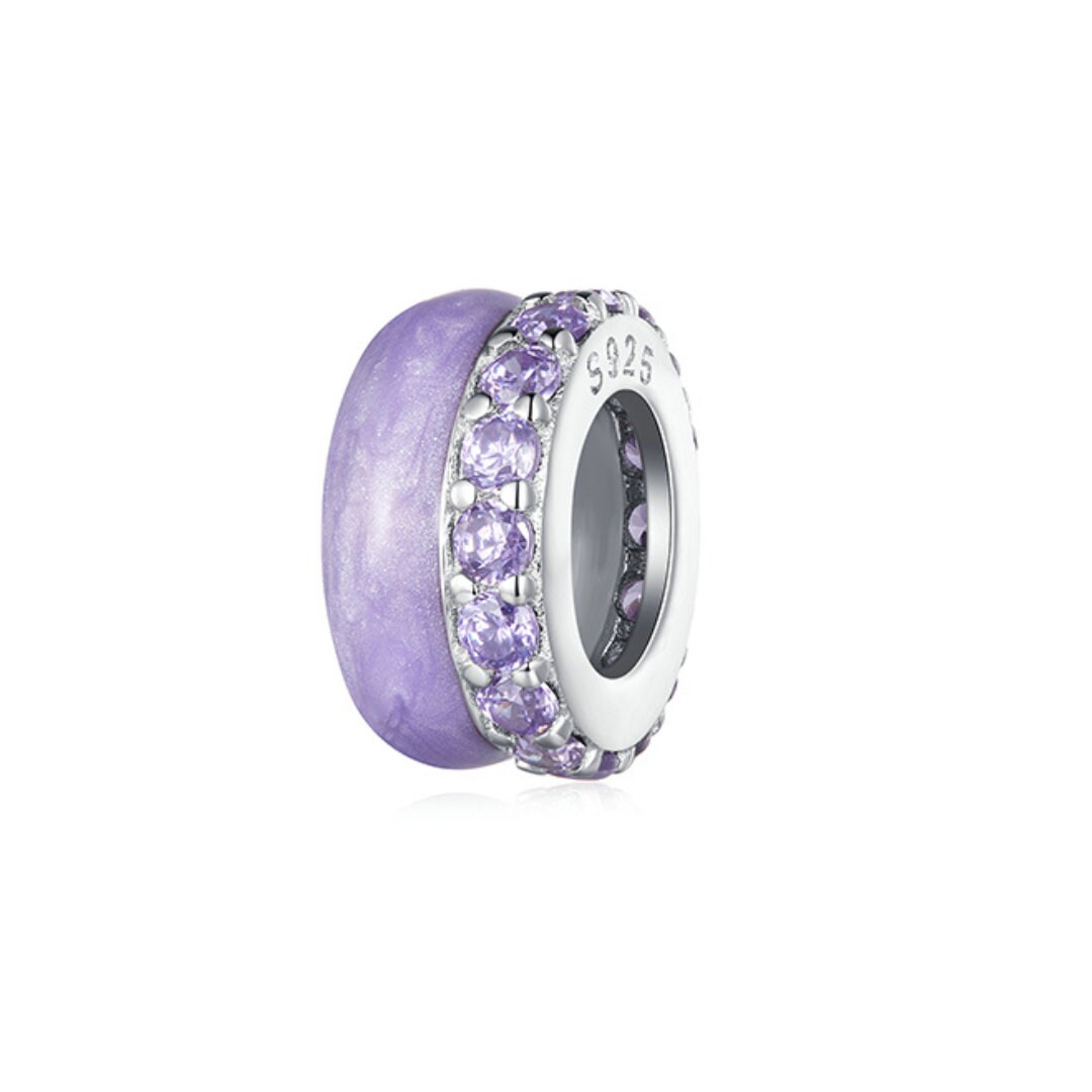 Argento sterling placcato in oro Bracciale a catena a serpente in argento sterling con ciondolo a bocciolo di rosa