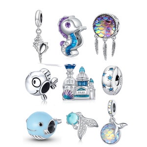 Silver Sea Life Charms fits Pandora Bracelet 925 Sterling Silver Charm Jewellery gift for her BUY 3 GET 65% OFF