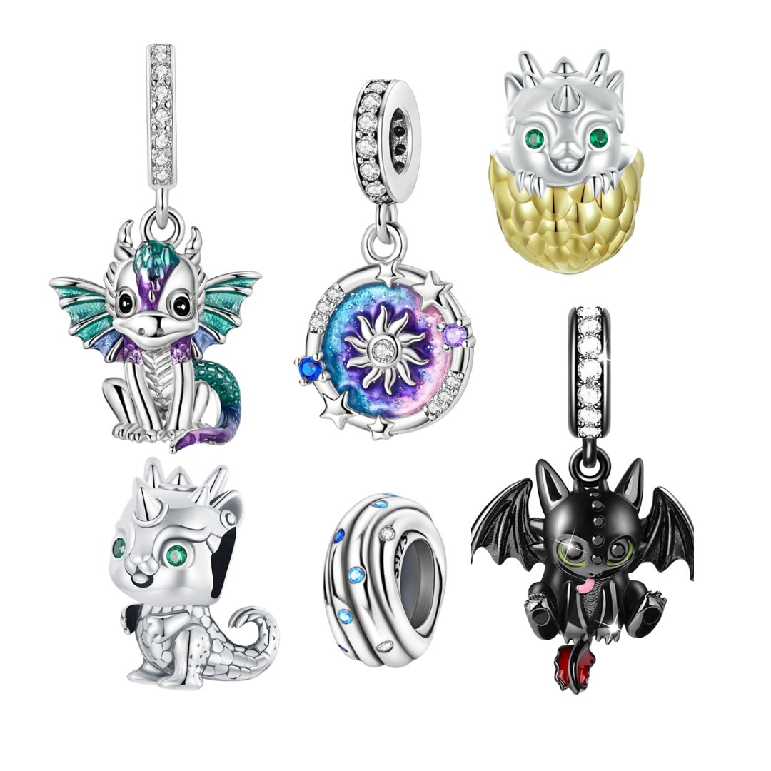 Silver Charms Fits Designer 3mm Snake Chain Bracelet 925 Sterling