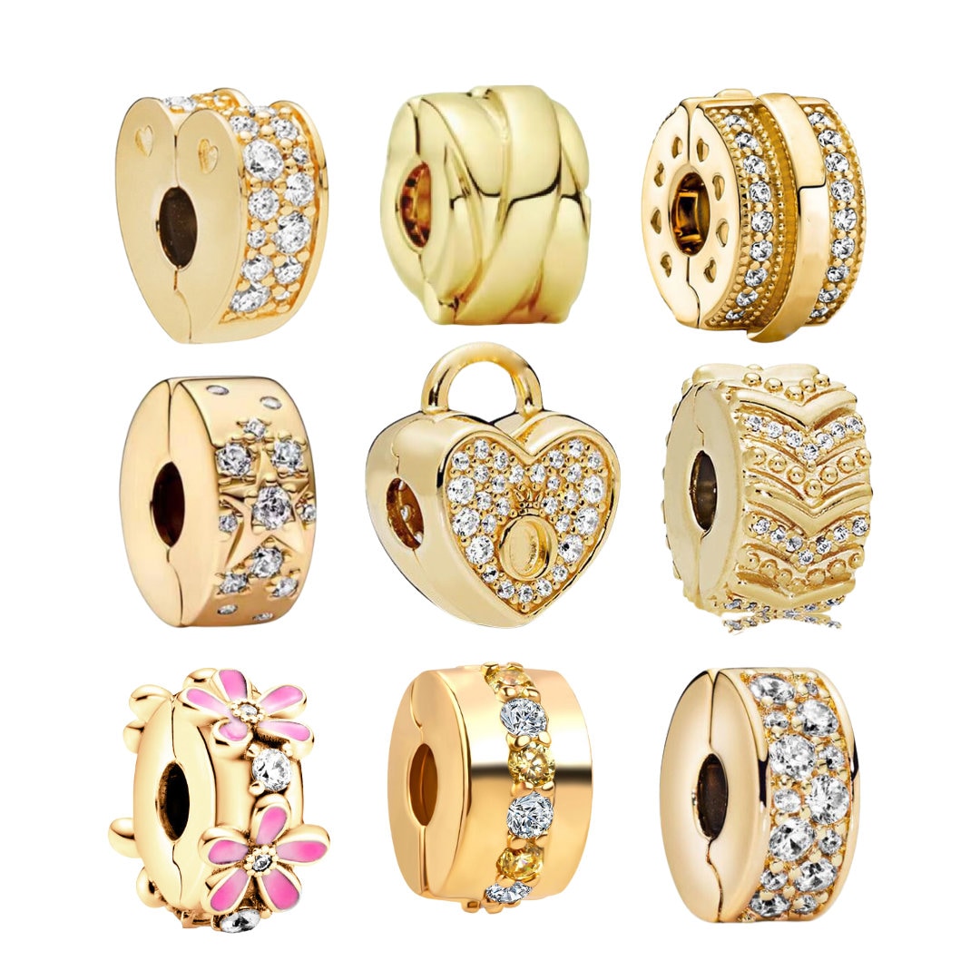 Pandora パンドラ ゴールド クリップ ストッパー Pandora stopper clip - Etsy 日本