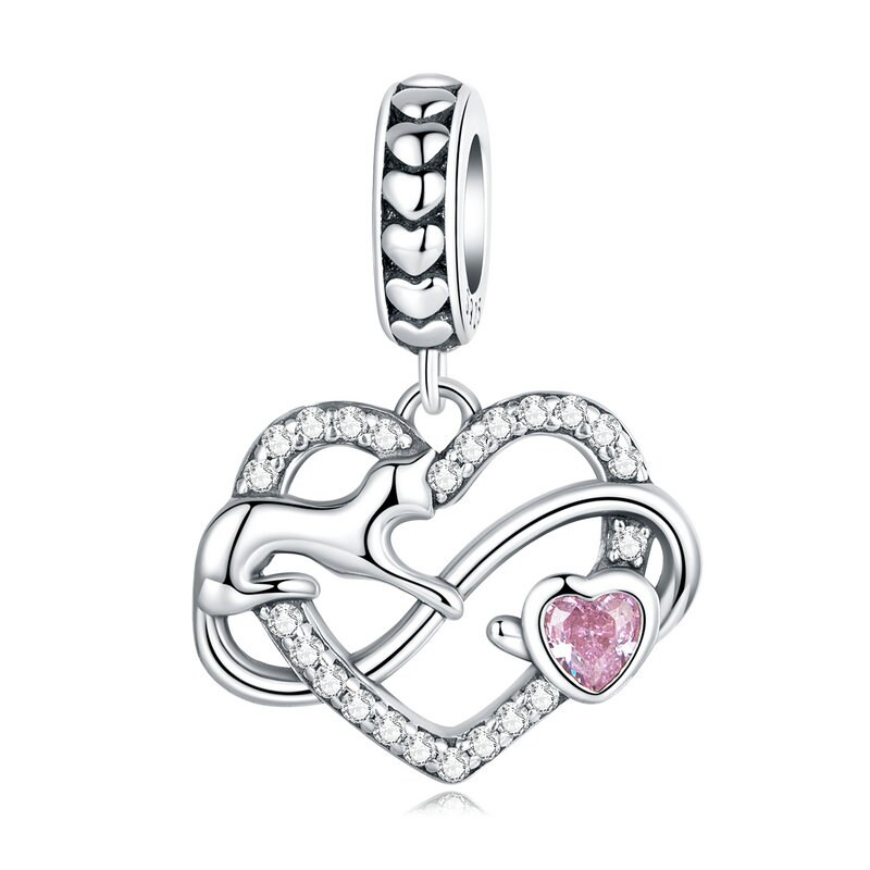 AOBOCO Bracciale gatto Argento 925 Girasole Gatto Gioielli Gatto Regali per le donne Amanti dei gatti