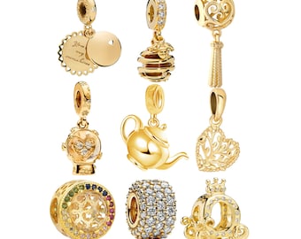 Vergoldete Charms für Pandora Armband Geschenk für Sie