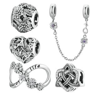 Silver Charms fits Pandora Bracelet 925 Sterling Silver gift for her BUY 3 get 65% off