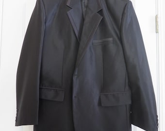 Vintage A/X Armani Jeans Division Black Tuxedo Jacket Blazer size 50 Italy US 40