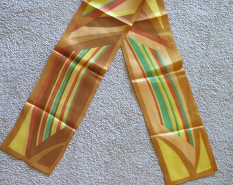 Vintage MOD Ponytail Bufanda Estampado colorido