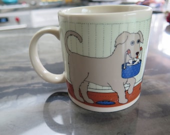 Vintage Taylor & NG Doggie Do Good Coffee Cup Mug Japan