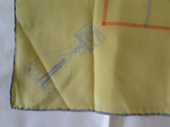 BURBERRYS Semi Sheer Silk Scarf Square Italy Must… - image 2