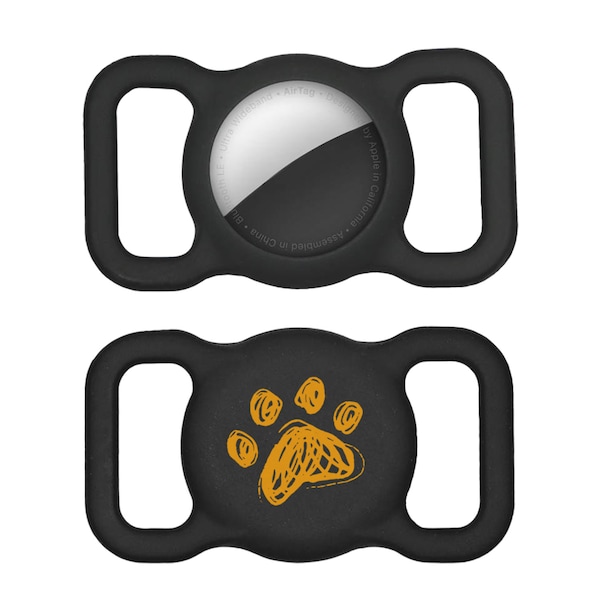 Silicone Holder for AirTag Dog Collars (2 Pack) Serving as a GPS Tracker case with Anti-Loss Design,ensuring Secure Attachment to The Collar