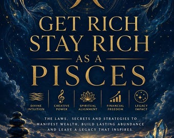 Get Rich Stay Rich as a Pisces - Pisces Wealth Manifestation Ebook | Money Mindset, Abundance, Financial Freedom & Wealth Building Guide
