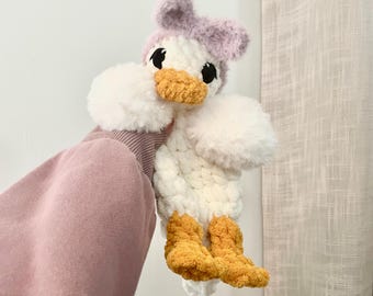 Baby Ente Lovey mit flauschigen Flügeln | Handmade Baby Geschenk