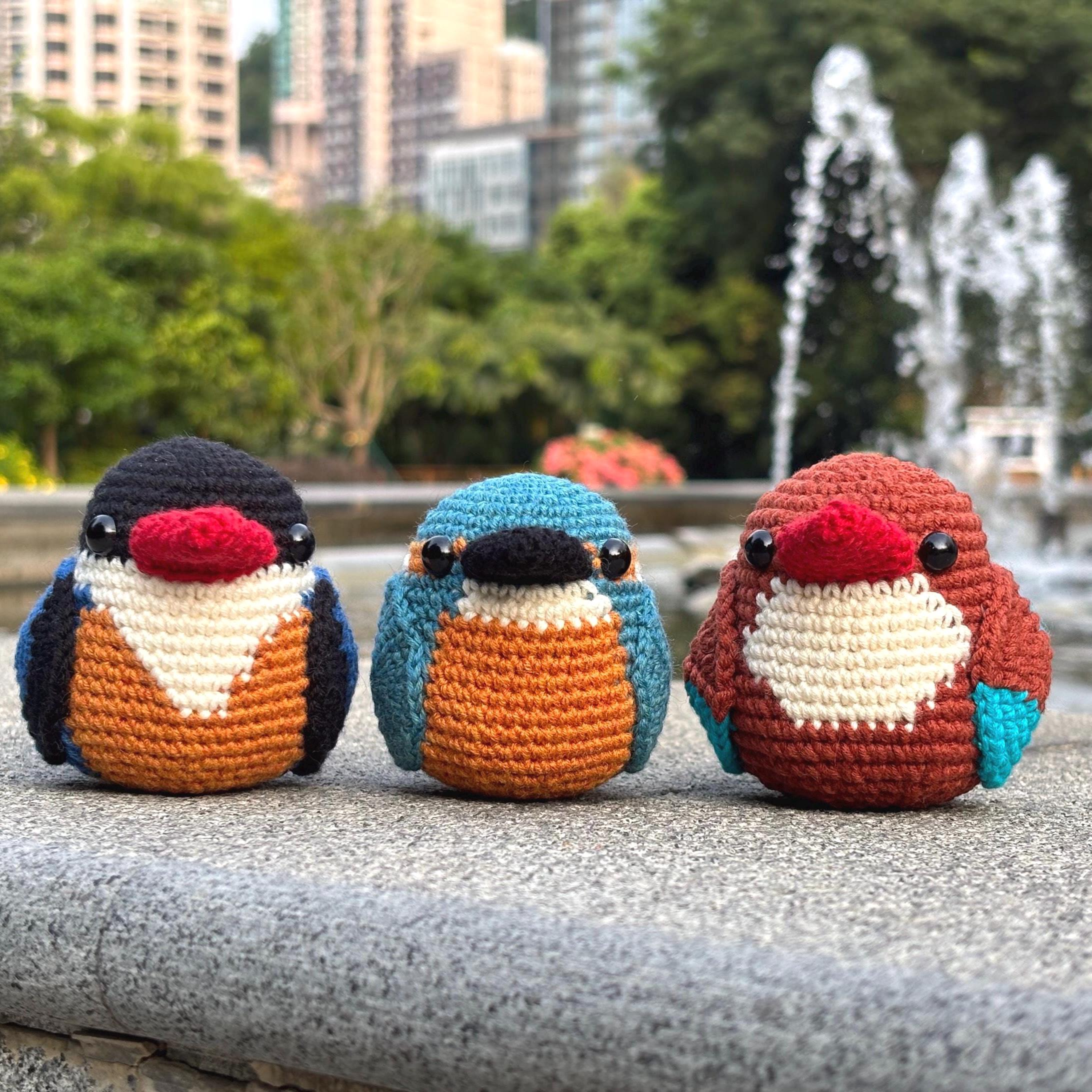 カワセミの編み図：あみぐるみ鳥（PDFダウンロード）初心者向け - Etsy