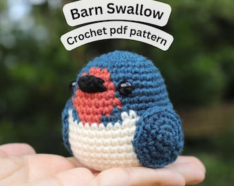 ツバメの編み図：あみぐるみ鳥（PDFダウンロード）初心者向け - Etsy 日本