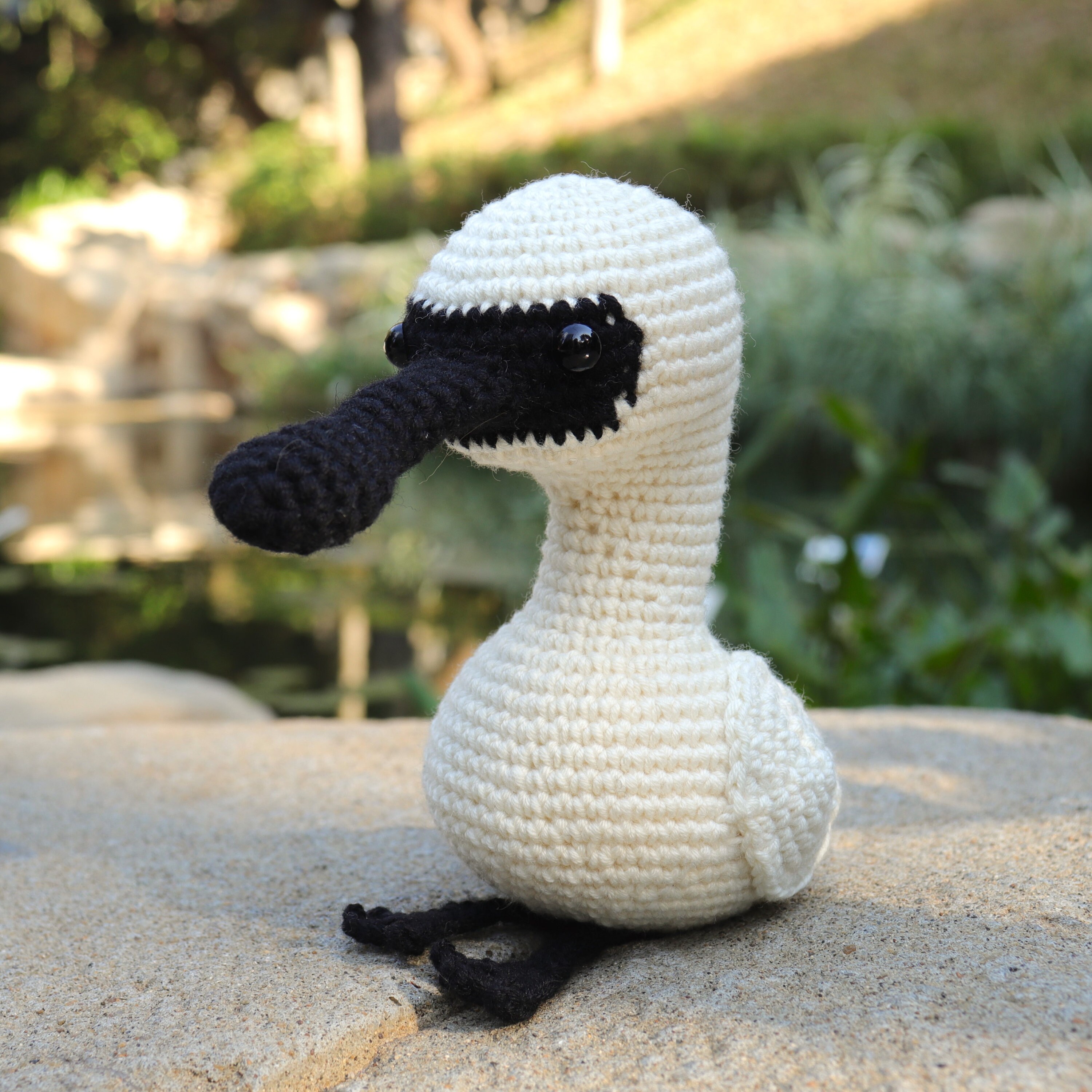 Black-faced Spoonbill Crochet Toy/amigurumi/decoration - Etsy