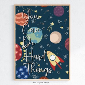 You Can Do Hard Things Art, Nursery Quotes, You Can Do Hard Things Poster, You Can Do Hard Things Printable, Quotes for Kids, Kids Room Art