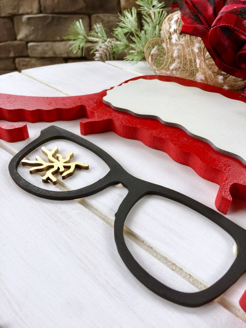 Oh Fudge Christmas Story Door Hanger Wreath Ralphie Hat Doorhanger Christmas Story Wreath image 2