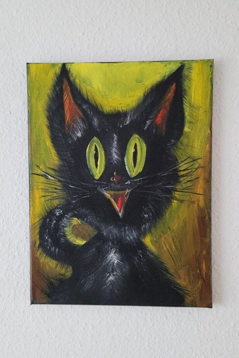 Schwarze Katze Bild 1