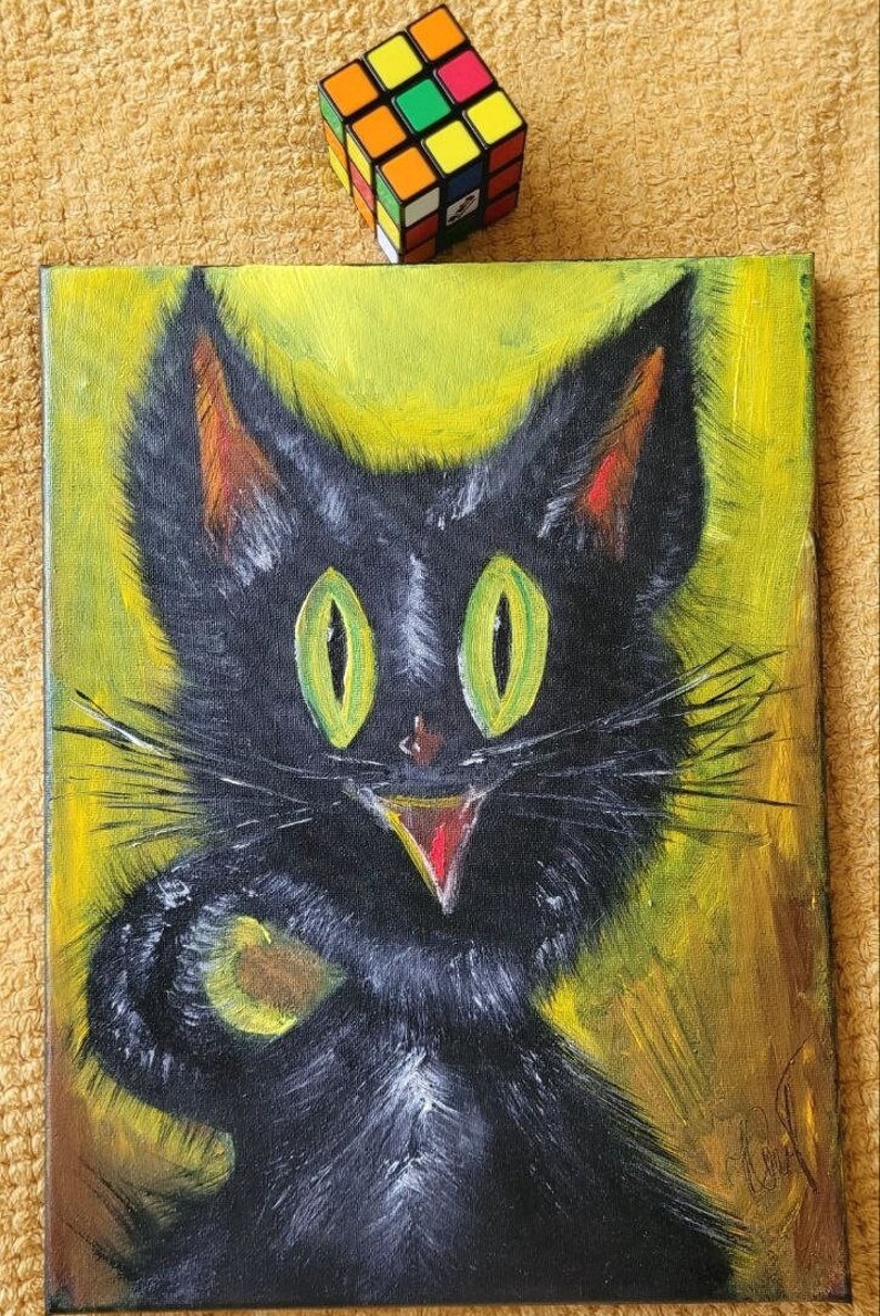 Schwarze Katze Bild 2