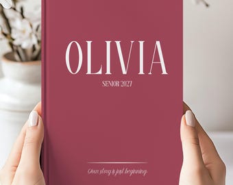 Personalized Senior Year 2027 Memory Journal, High School Senior Keepsake Gifts