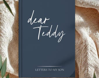Letters To My Son Journal, Personalized Name Dear Son Notebook, Custom Keepsake Gift To My Son