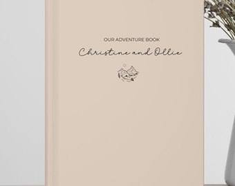 Custom Travel Journal, Personalized Couple Travel Notebook, Travel Planner, Honeymoon Memory Book