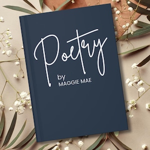 Personalized Poetry Journal, Custom Poetry Lover Gift